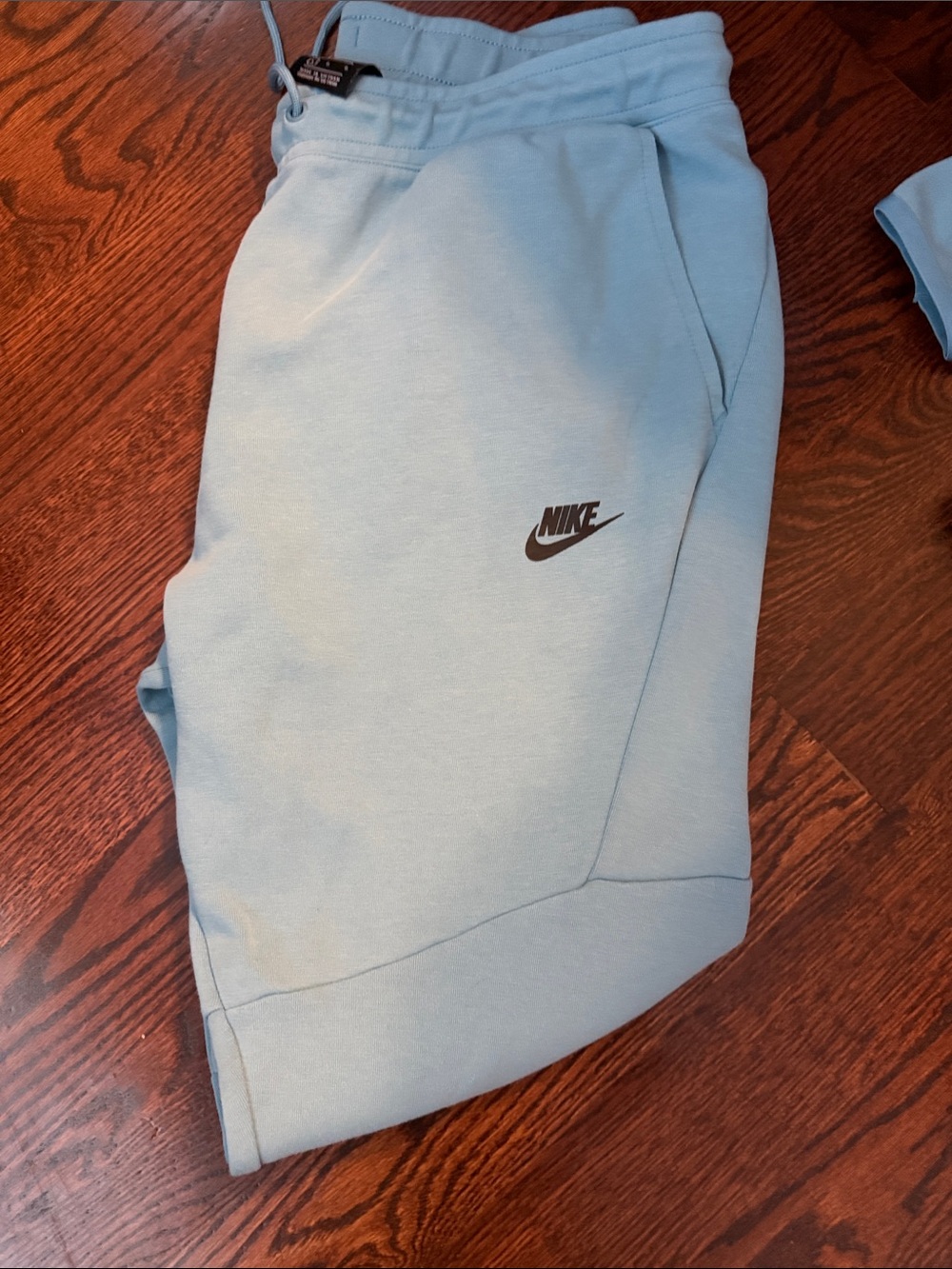 Nike tech Blue Hoodie & Joggers sweat pants fully set. Men’s L large - Picture 2 of 6